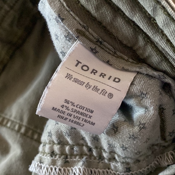 Army Green Torrid Shorts - Picture 6 of 11